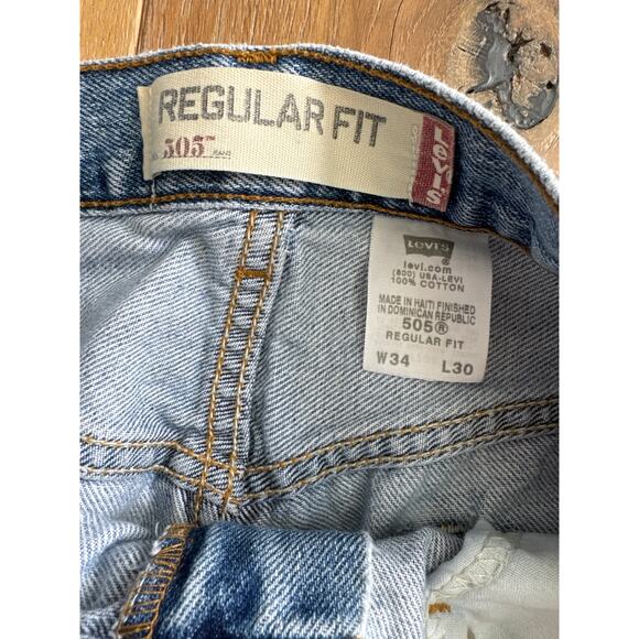 Y2K Levi’s 505 Regular Fit Jeans 34x30 - Picture 4 of 10